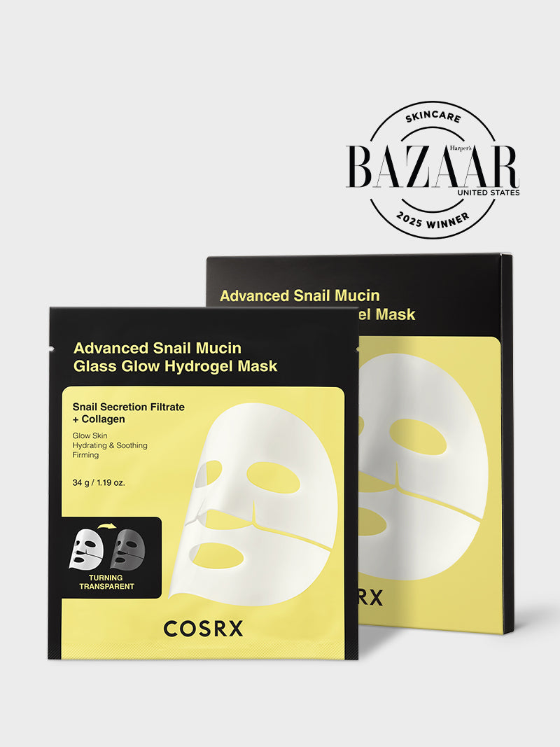 Advanced Snail Mucin Glass Glow Hydrogel Mask_3ea
